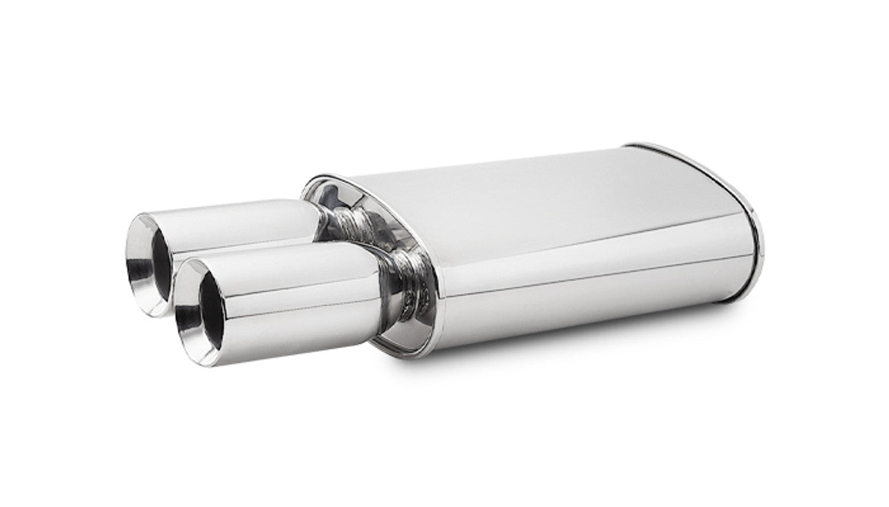 StreetPower Oval Muffler w/ Dual 3.5 StreetPower Oval Muffler w/ Dual 3.5