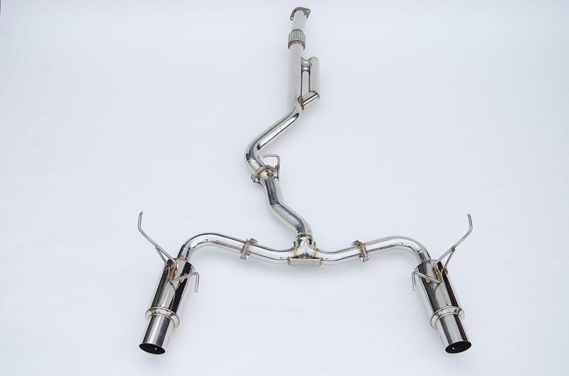 Invidia 2022+ Subaru WRX N1 Twin Outlet Single Layer SS Tip Cat-Back Exhaust (HS22WRXGTP)