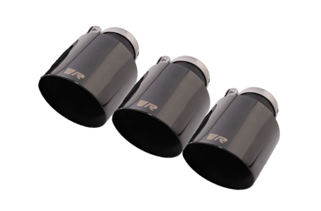 Remus 2023+ Honda Civic Type-R FL5 102mm Angled Stamped Black Chrome Tail Pipe (Single) (0436 70SGBR)