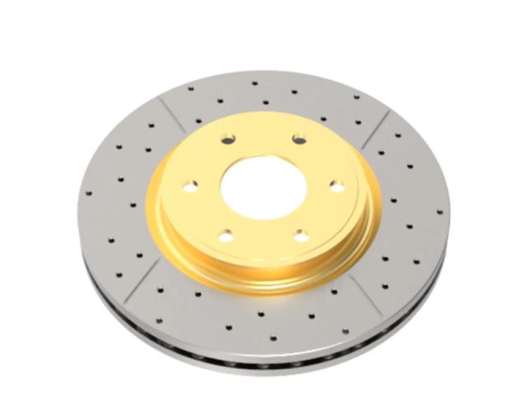 DBA 11-16 Nissan Patrol (Y62) 5.6L Street Series Drilled & Slotted Front Rotor w/Gold Hat (2340X)