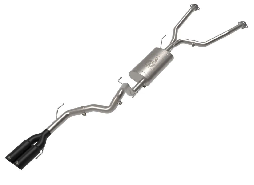 aFe 23-24 Toyota Sequoia V6 3.4L Vulcan Series 2-1/2in to 3in 304 SS Cat-Back Exhaust w/ Black Tip (49-36068-B)