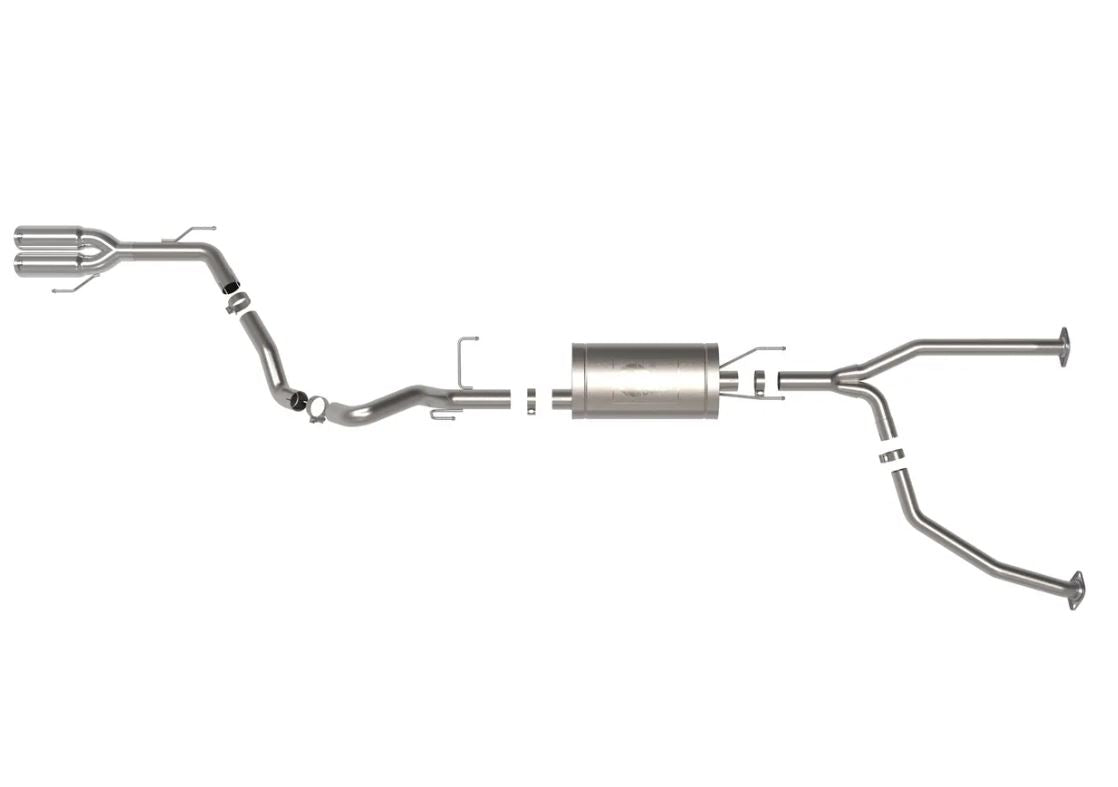 aFe 23-24 Toyota Sequoia V6 3.4L Vulcan Series 2-1/2in to 3in 304 SS Cat-Back Exhaust w/Polished Tip (49-36068-P)