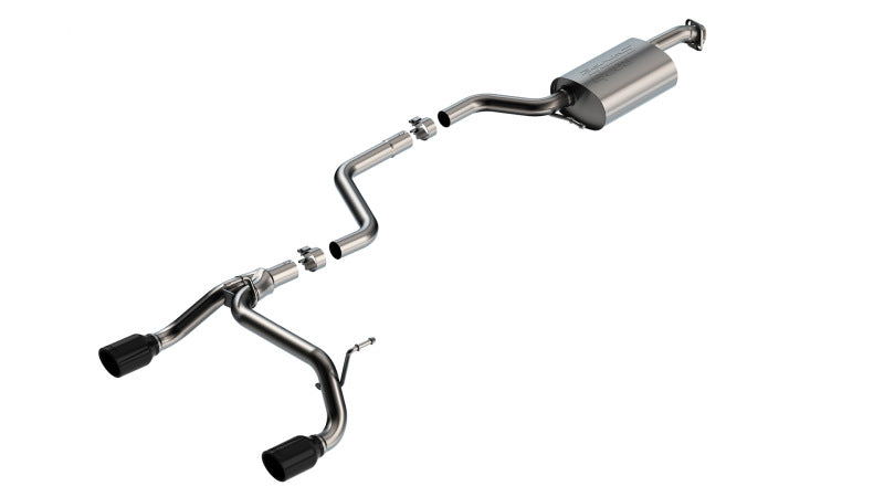 Borla 18-25 Suzuki Jimny 1.4L AT/MT 4WD 2DR 2in S-Type Catback Exhaust - Black Chrome Tips