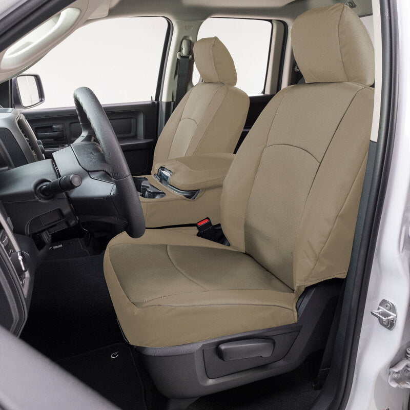 Covercraft 17-24 Nissan Armada Endura PrecisionFit Custom Front Row Seat Covers - Tan/Tan (GTN676ABENTT)