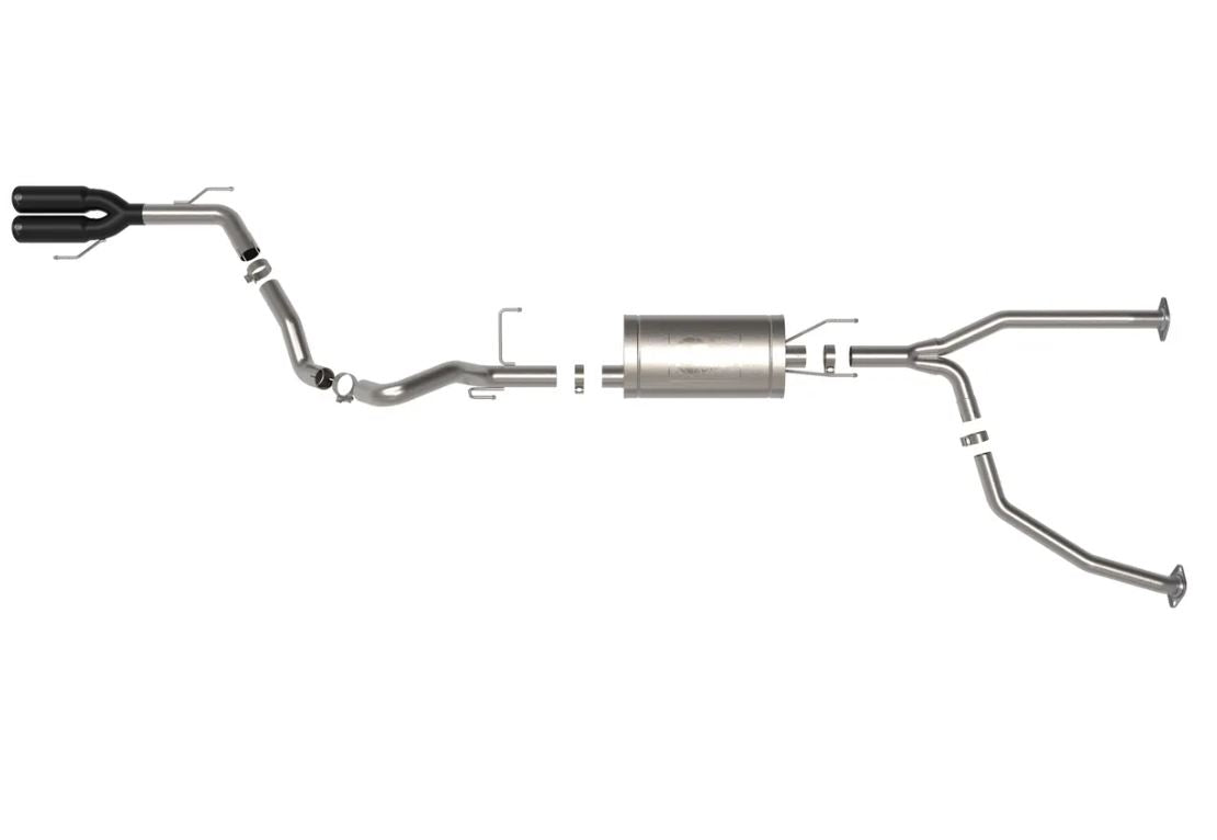 aFe 23-24 Toyota Sequoia V6 3.4L Vulcan Series 2-1/2in to 3in 304 SS Cat-Back Exhaust w/ Black Tip (49-36068-B)
