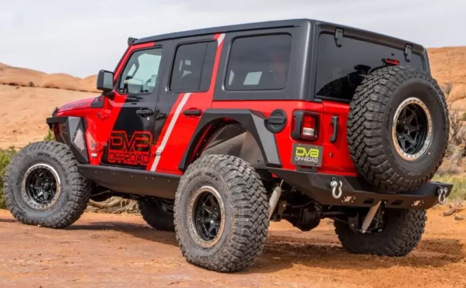 DV8 Offroad 2018+ Jeep Wrangler JL Rear Bumper w/ LED Lights | RBJL-01 Scratch & Dent