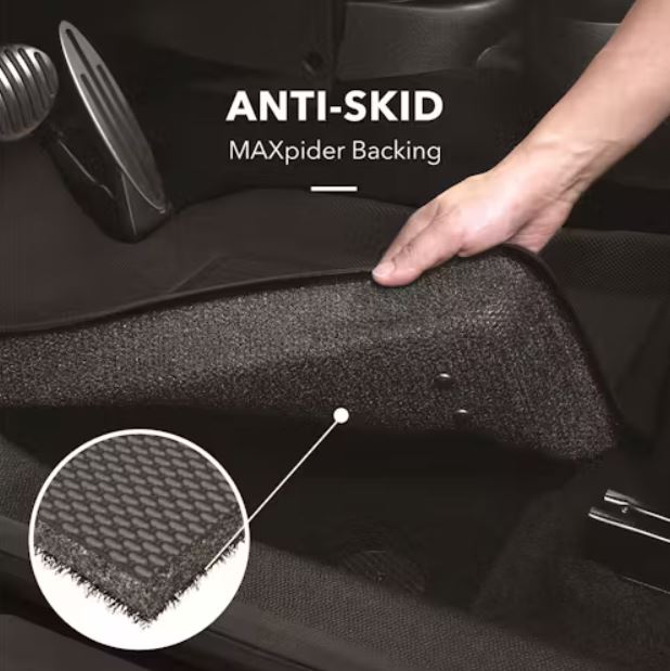 3D MAXpider 2017-2020 Nissan Armada Kagu 1st & 2nd & 3rd Row Floormats - Black (L1NS09501509)