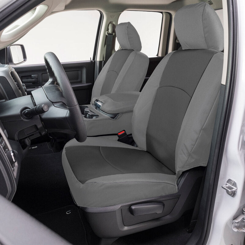Covercraft 17-24 Nissan Armada Endura PrecisionFit Custom Front Row Seat Covers - Charcoal/Silver (GTN677ABENCS)