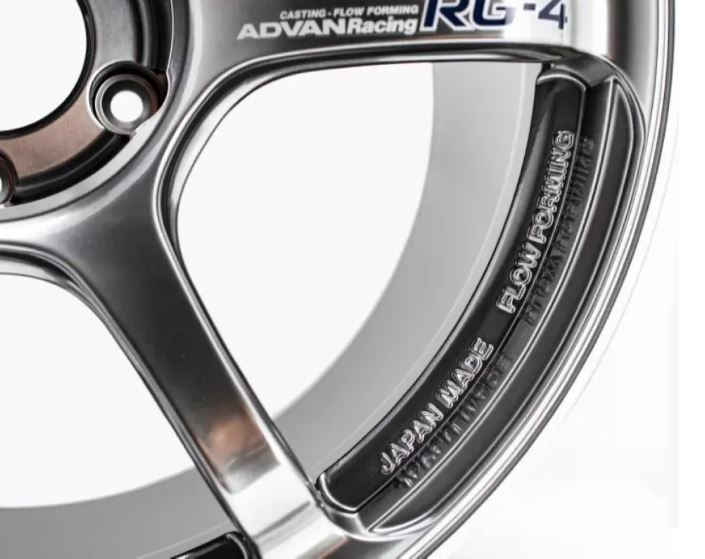 Advan RG-4 18x9.5 +38 5-114.3 Racing Hyper Black & Ring Wheel (YA48J38EHBR)