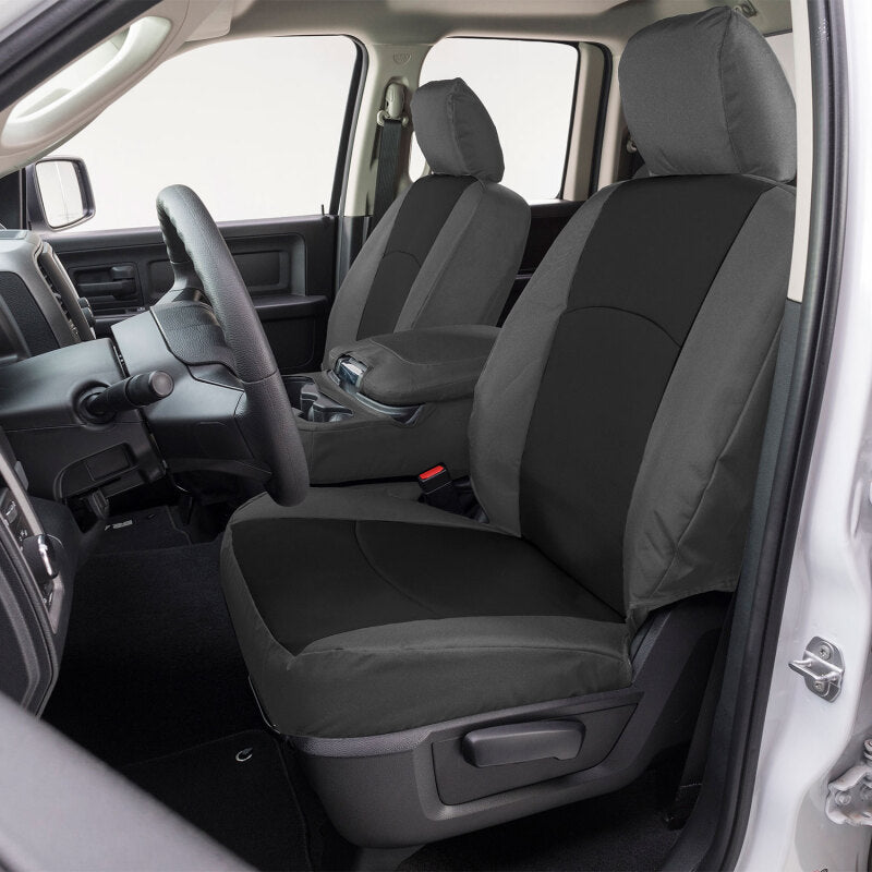 Covercraft 17-24 Nissan Armada Endura PrecisionFit Custom Second Row Seat Covers - Black/Charcoal (GTN678ENBC)
