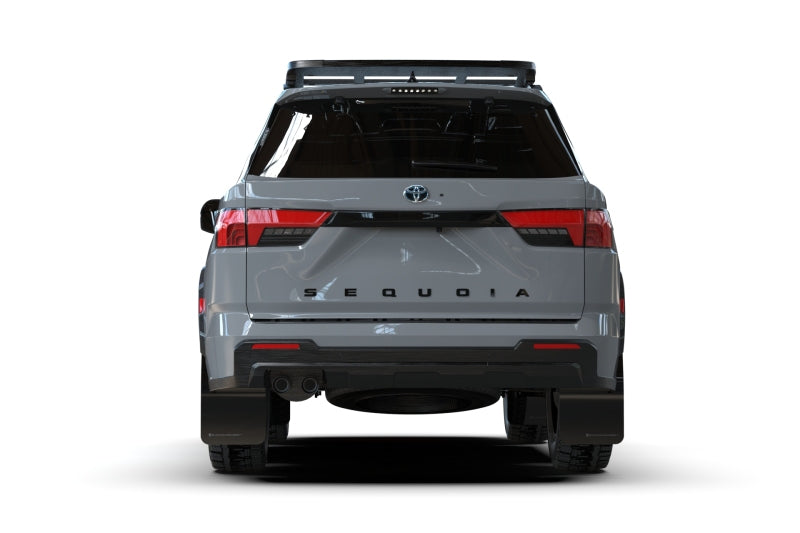 Rally Armor 23-24 Toyota Sequoia Black UR Mud Flap Grey Logo (MF88-UR-BLK-GRY)
