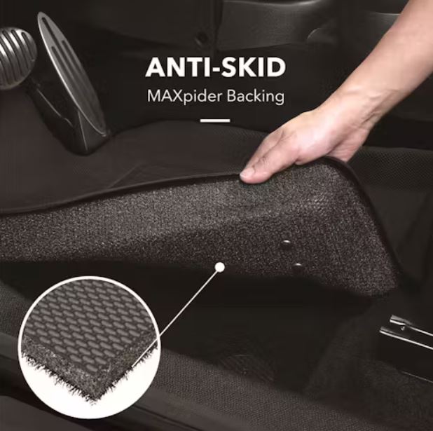 3D MAXpider 2017-2020 Nissan Armada Kagu 1st & 2nd & 3rd Row Floormats - Black (L1NS10001509)