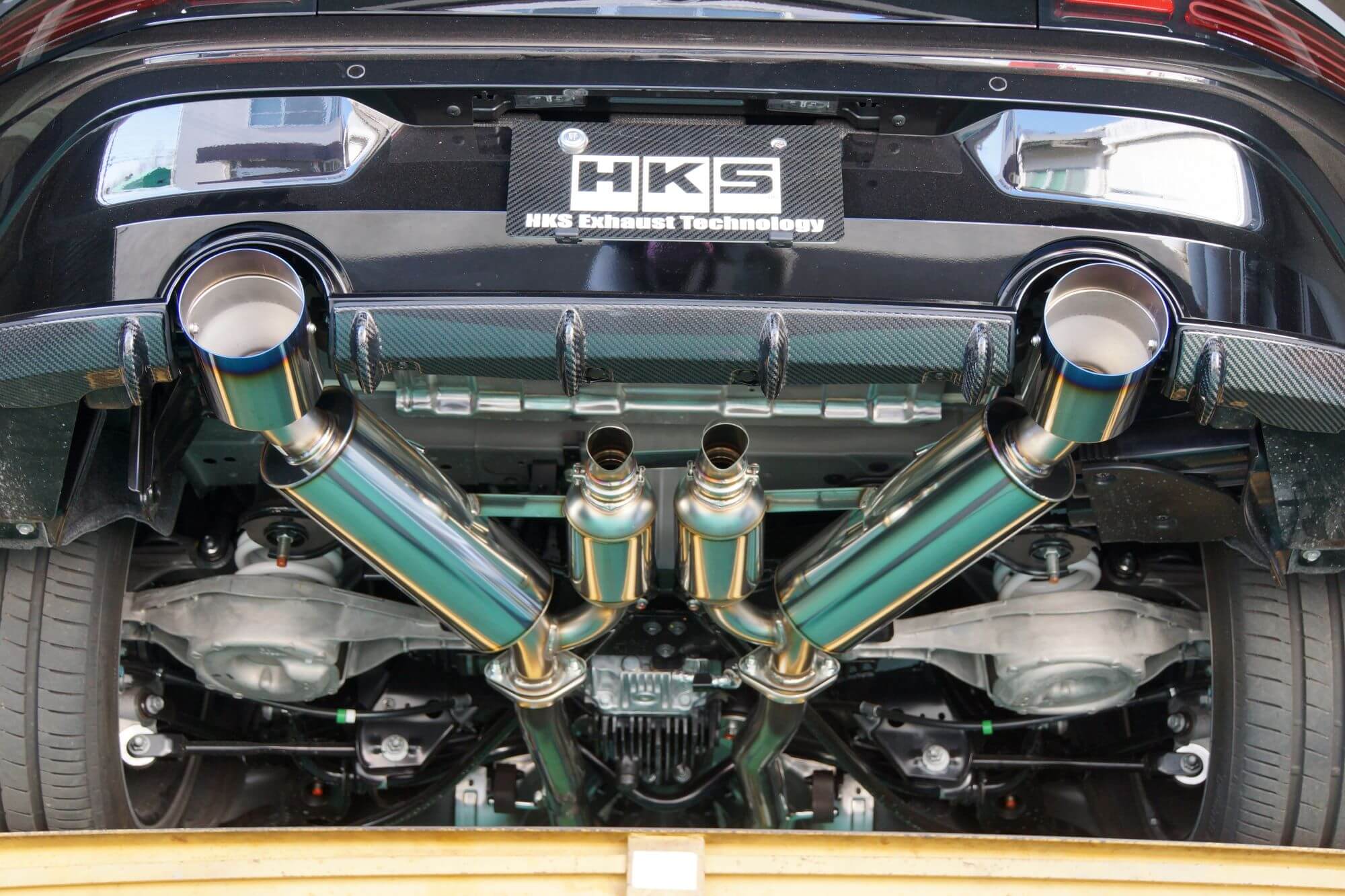 HKS 2022- Nissan Z RZ34 VR30DDTT Dual Hi-Power Titanium Tip Catback Exhaust