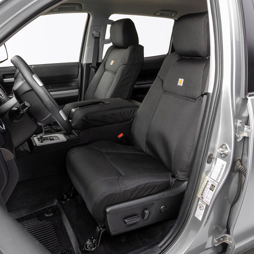 Covercraft 17-24 Nissan Armada Carhartt Super Dux PrecisionFit Custom Front Row Seat Covers - Black (GTN676ABCOBK)