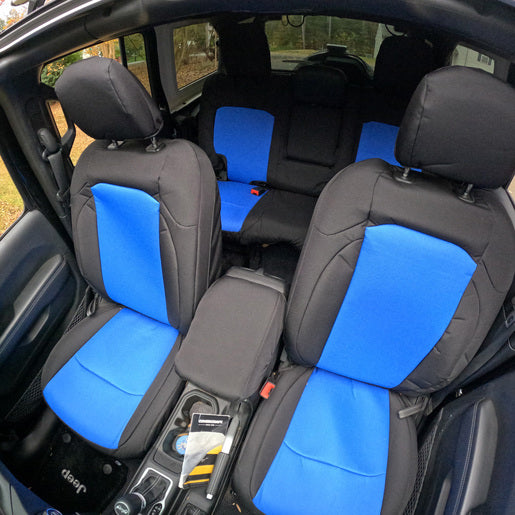 Covercraft 17-24 Nissan Armada Endura PrecisionFit Custom Third Row Seat Covers - Blue/Black (GTN680ENDB)