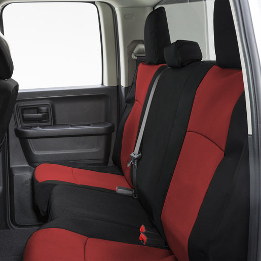 Covercraft 17-24 Nissan Armada Endura PrecisionFit Custom Third Row Seat Covers - Red/Black
