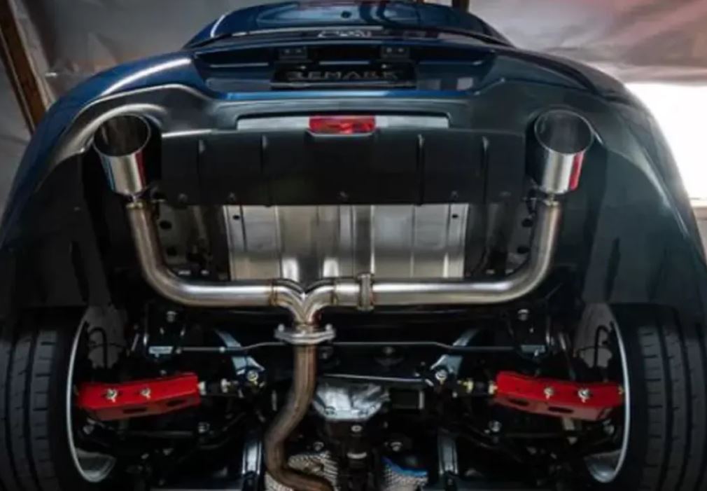 Remark 2022+ Subaru BRZ/Toyota GR86 Axle Back Exhaust w/Stainless Steel Double Wall Tip (RO-TSZ8-D)