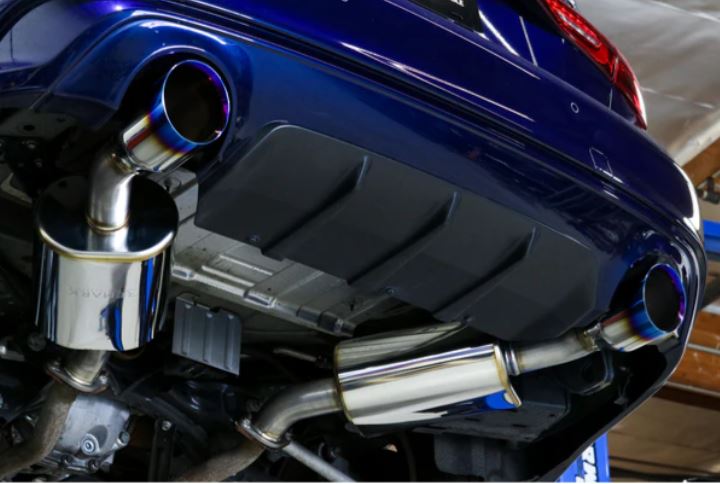 REMARK 14+ Infiniti Q50 Axleback Exhaust w/Mufflers - Burnt Double Wall Tip (RO-TTQ5-DM)