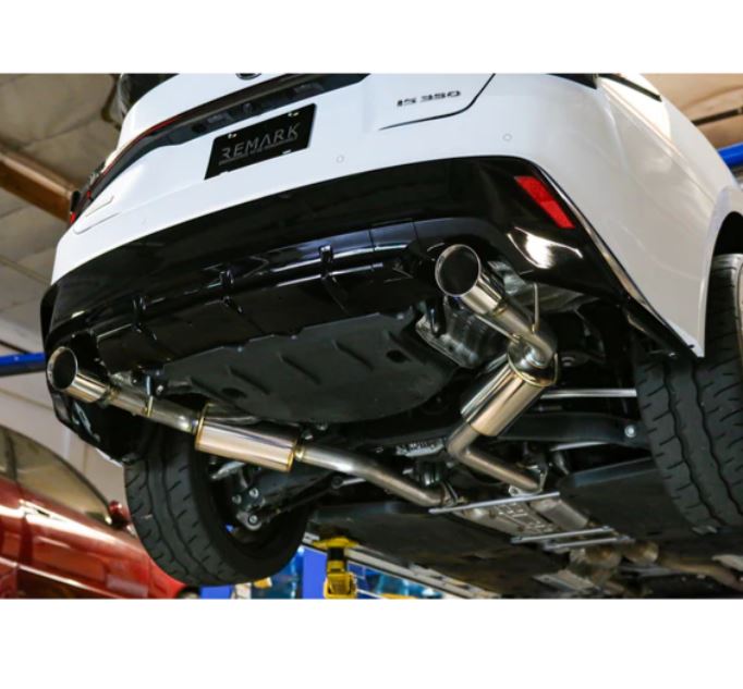 REMARK 2021+ Lexus IS300/ IS350 Axleback Exhaust - Stainless Double Wall Tip (Muffler Version) (RO-TSE4-DM)