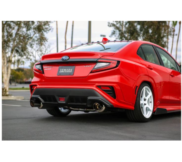 REMARK 2022+ Subaru WRX VB Catback Exhaust - Dual R1 Spec Stainless (Non-Resonated) (RK-C2076S-03)