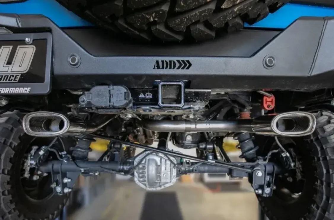 Remark 22-23 Ford Bronco + Ford Raptor Dual Axle-Back Hi-Clearance Exhaust W/Dual Polished Tips (RBD-A1063F-06)
