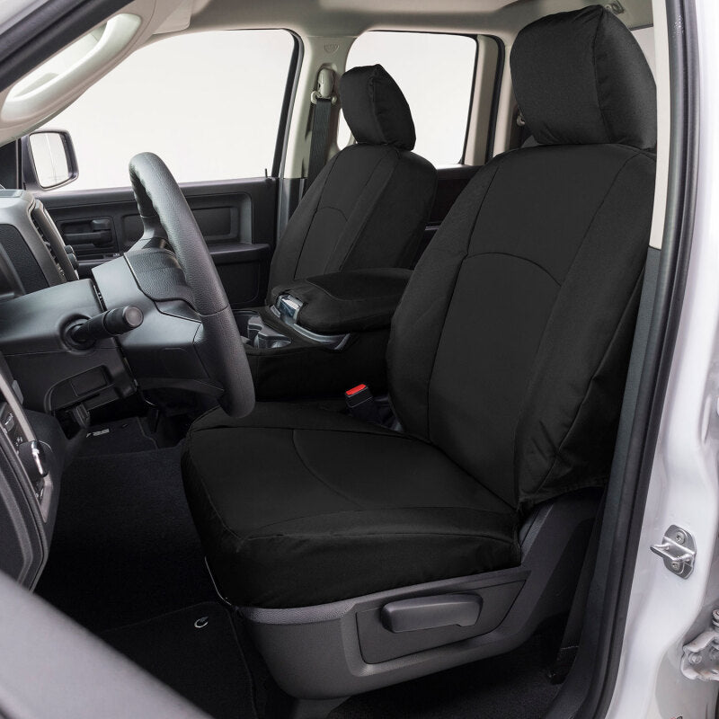 Covercraft 17-24 Nissan Armada Endura PrecisionFit Custom Front Row Seat Covers - Black/Black (GTN677ABENBK)