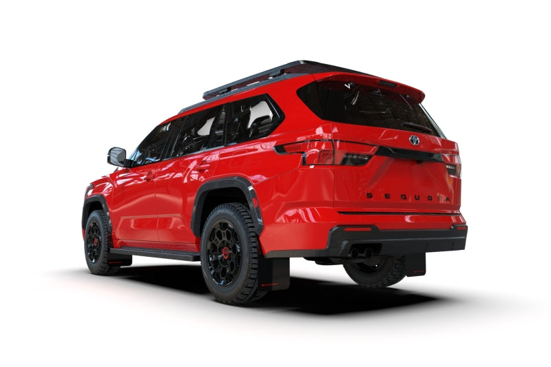 Rally Armor 23-24 Toyota Sequoia Black UR Mud Flap w/ Red Logo (MF88-UR-BLK-RD)