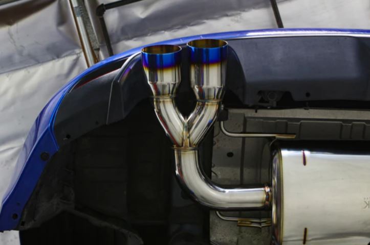 Remark 08-14 Subaru STi GR Hatch Sports Touring Spec - Burnt Quad Tips (Non-Resonated) (RK-C4076S-02TN)