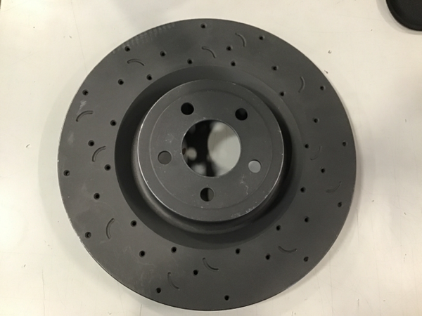 Hawk Talon 2015 Ford Mustang V Brembo Package Drilled and Slotted Front Brake Rotor Set | HTC5383 Scratch & Dent