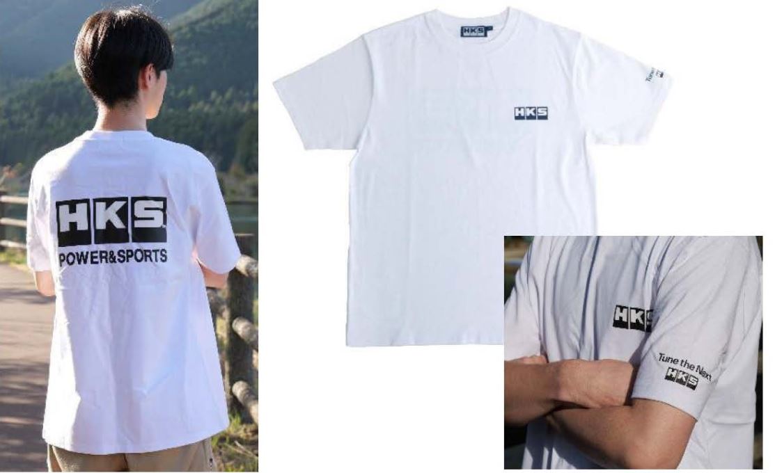 HKS T-SHIRT POWERSPORTS WHITE 2L (51007-AK640)