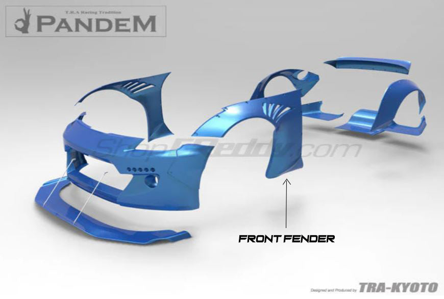 GReddy 03-08 Nissan 350Z Z33 Rocket Bunny Aero Kit - Front Fenders (17020353)