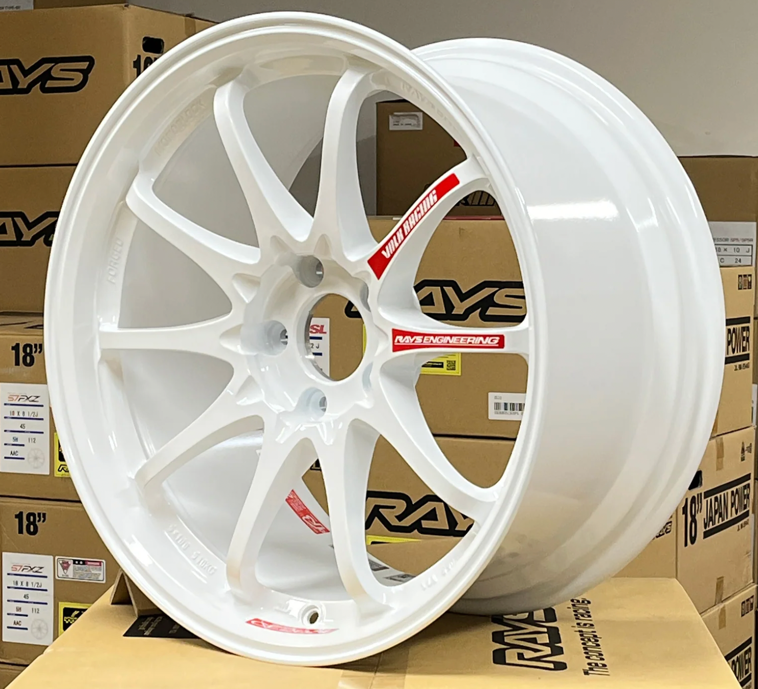 VOLK CE28SL 18X9.5" +42 5x120 Wheel in Dash White