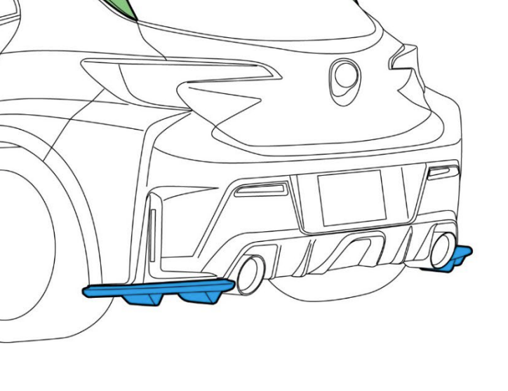 HKS 2023+ GR Corolla FRP Type S Rear Under Spoiler