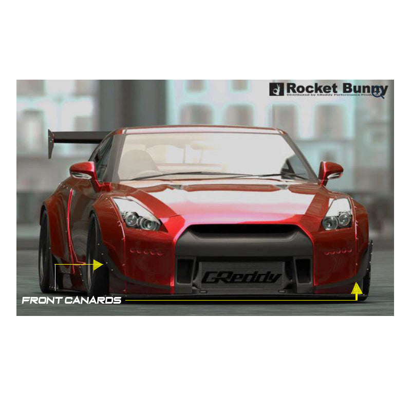 GReddy Rocket Bunny R35 V2 Front Canards (FRP) (17020636)