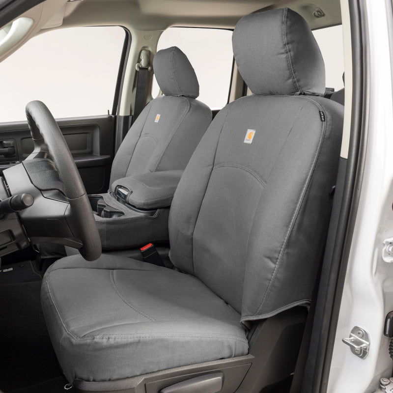 Covercraft 17-24 Nissan Armada Carhartt PrecisionFit Custom Front Row Seat Covers - Gravel (GTN677ABCAGY)