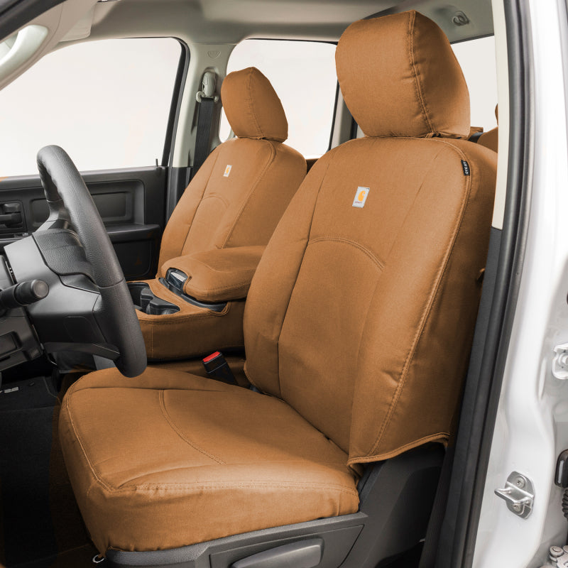 Covercraft 17-24 Nissan Armada Carhartt PrecisionFit Custom Second Row Seat Covers - Brown (GTN678CABN)