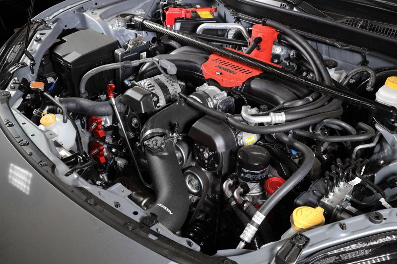 PERRIN 22-23 Subaru BRZ/Toyota GR86 Silicone Inlet Hose (3in. ID / SS Wire) - Black