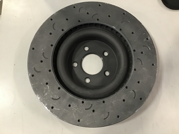 Hawk Talon 2015 Ford Mustang V Brembo Package Drilled and Slotted Front Brake Rotor Set | HTC5383 Scratch & Dent