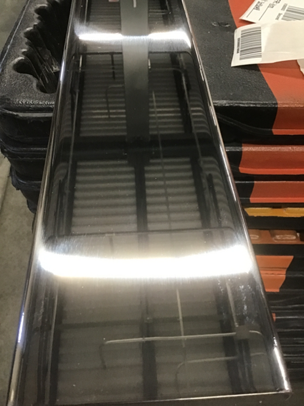 Kentrol 45-86 Jeep CJ 54 Inch Front Bumper Without holes (No License Plate Holes)- Polished Silver | 30430WH Scratch & Dent