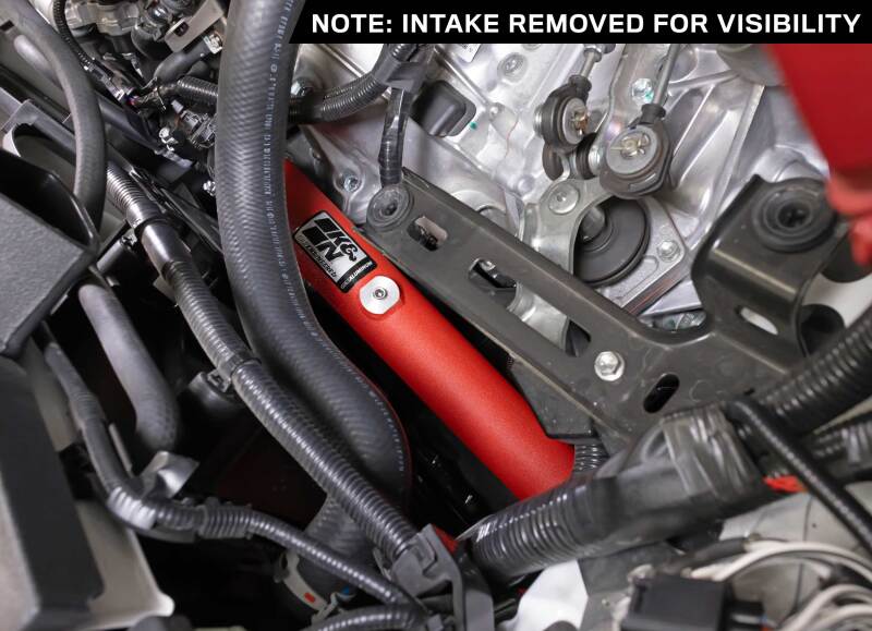 K&N 23-24 Toyota GR Corolla L3 1.6L Charge Pipe Kit - Wrinkle Red (S43033BE)
