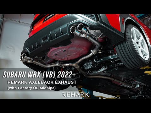 Remark 2022+ Subaru WRX (VB) 4in Axleback Exhaust w/ Stainless Double Wall Tip (RO-TSVB-D4)