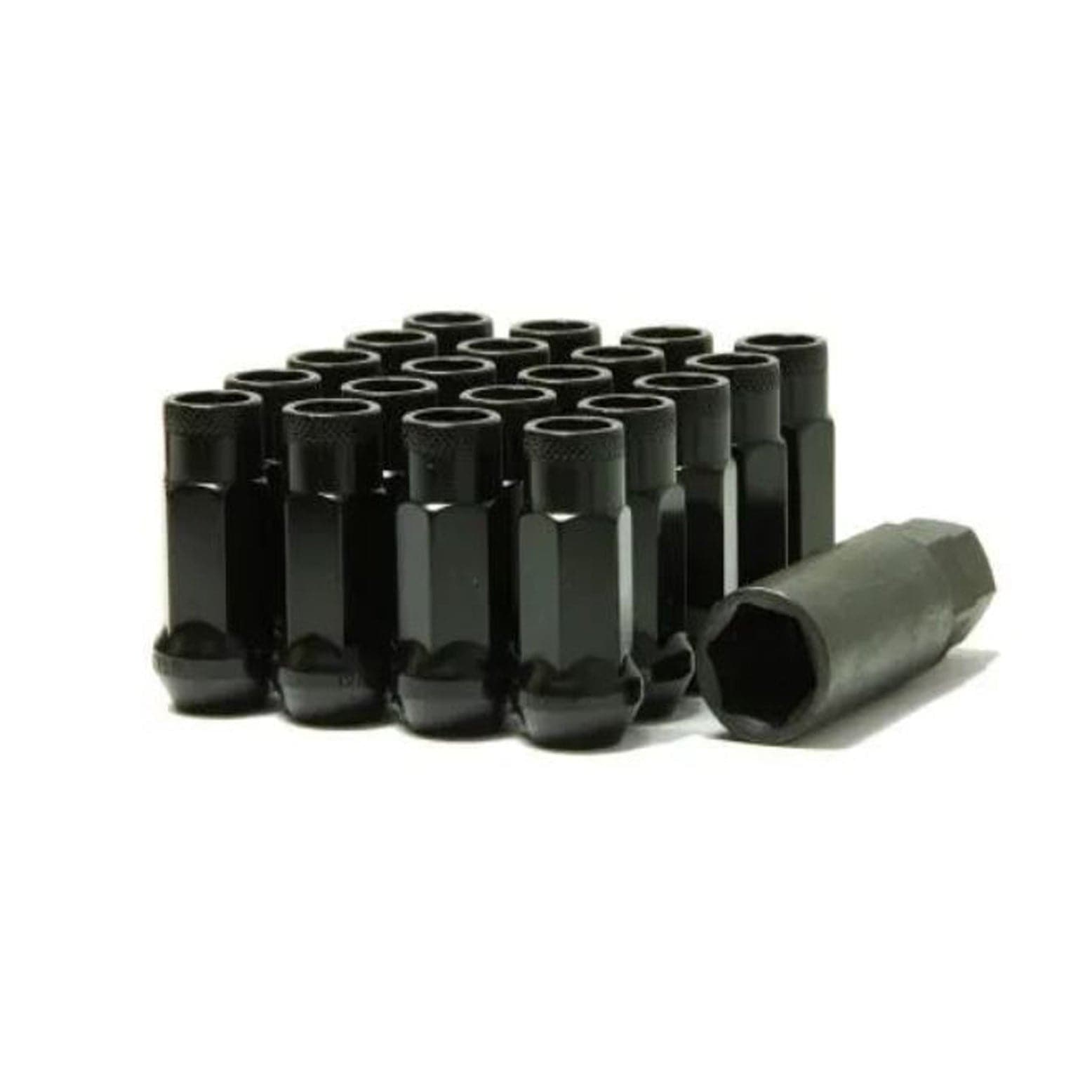 Wheel Mate Muteki SR48 Open End Locking Lug Nut Set of 4 Black 12x1.