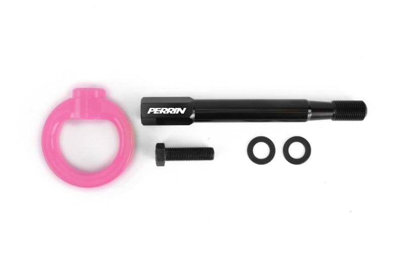 Perrin BRZ/GR86/86/Scion FR-S Tow Hook Kit (Front) - Hyper Pink (PSP-BDY-236HP)