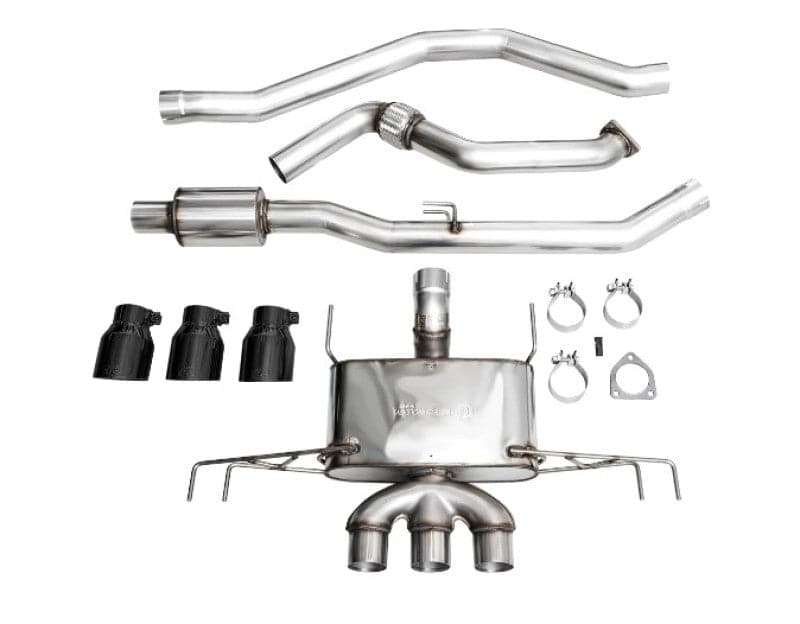 AWE Tuning 2023 Honda Civic Type R FL5 Touring Edition Exhaust w/ Triple Diamond Black Tips (3015-53287)