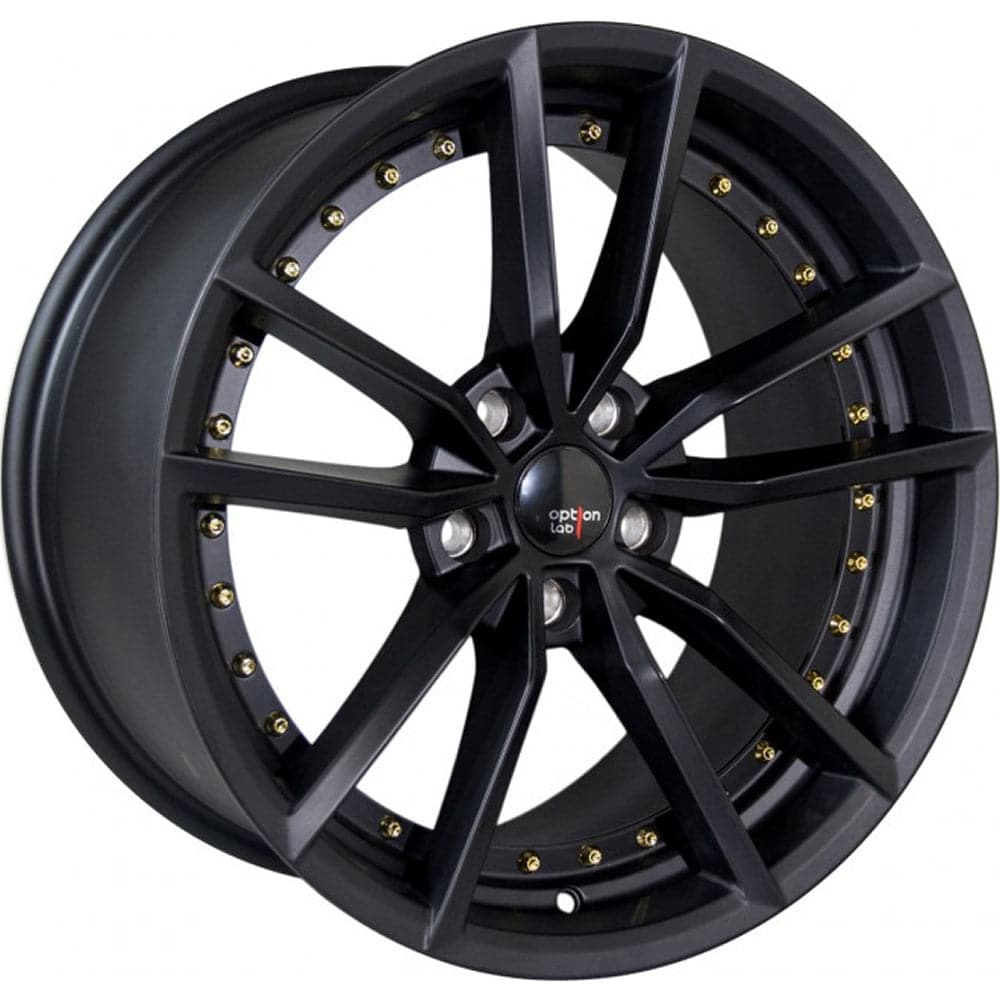Option Lab S409 Black Wheel in 18x9.5 +35 5x100 (73.1mm)