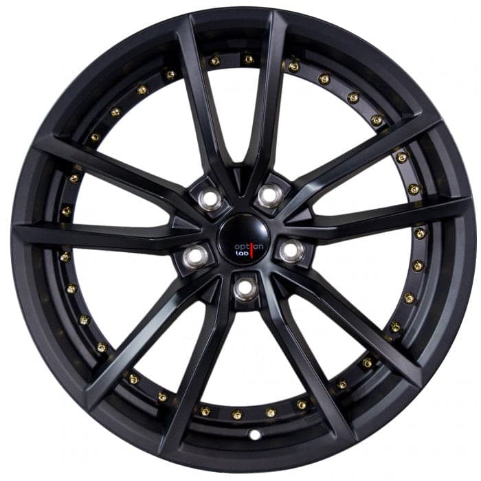 Option Lab S409 Black Wheel in 18x9.5 +35 5x100 (73.1mm)