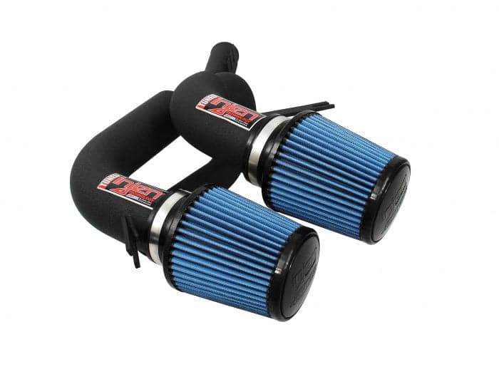 Injen 08-10 BMW 535i/ix L6-3.0L Turbo (E60) Twin intake & AMSOIL Filters Wrinkle Black Short Ram Intake