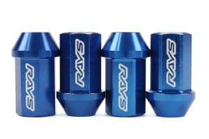 Rays L42 Dura-Nuts 12x1.50 Lug & Lock Nut Set (Black, Red, Gunmetal, Orange, or Blue)