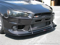 APR Carbon Fiber Wind Splitter With Rods Evolution 10 with factory aero lip | 