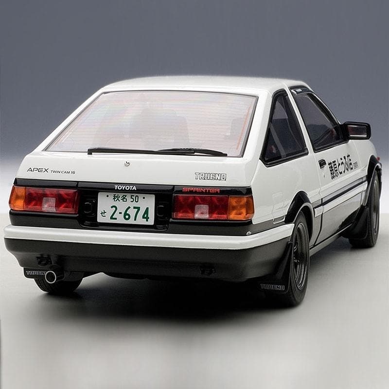 AUTOart 1:18 Die Cast Model of the Initial D Toyota Sprinter Trueno AE86